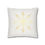 Thumbnail: White pillow cover with a large golden snowflake design in the center, elegant holiday and winter décor