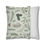 Thumbnail: Sage green pillow cover with pine branches, holly, berries, and rustic holiday foliage pattern