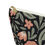 Thumbnail: Floral accessory pouch with blush pink flowers and green leaves on a black background – zippered botanical makeup bag.