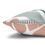 Thumbnail: Square throw pillow with a bold floral pattern in peach and sage green on a white background, ideal for modern home decor.