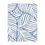 Thumbnail: Dusty Blue & White Palm Leaf Cozy Velveteen Microfiber Blanket