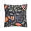 Thumbnail: Black pillow cover with bright illustrated leaves and berries in shades of orange, olive green, blush, and charcoal, arranged