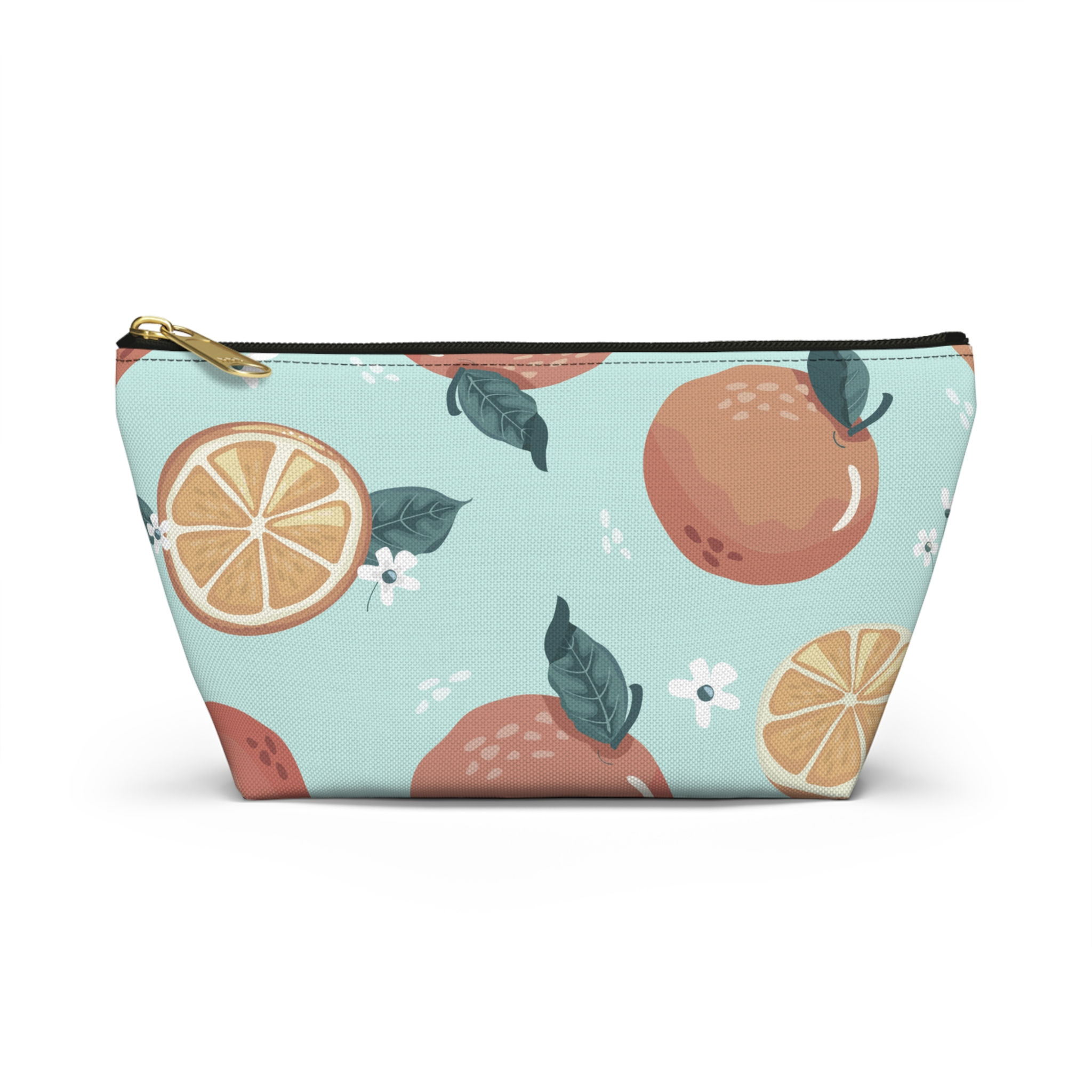 Citrus Print Accessory Pouch - Stylish Makeup Bag for Citrus Lovers