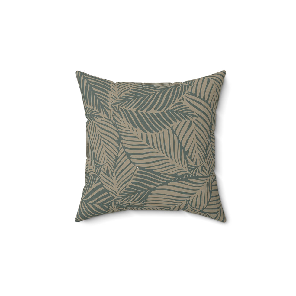 Thumbnail: Savanna Palm Faux Suede Throw Pillow