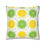 Thumbnail: Cushion cover with bright lemon and lime slice pattern in yellow and green on a white background, accented with colorful dots