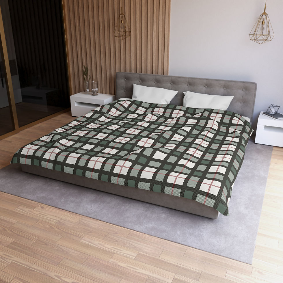 Thumbnail: Heritage Holiday Plaid Microfiber Duvet Cover