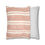 Thumbnail: Blush pink pillow cover with ivory vertical stripes and soft watercolor texture – neutral striped cushion cover.
