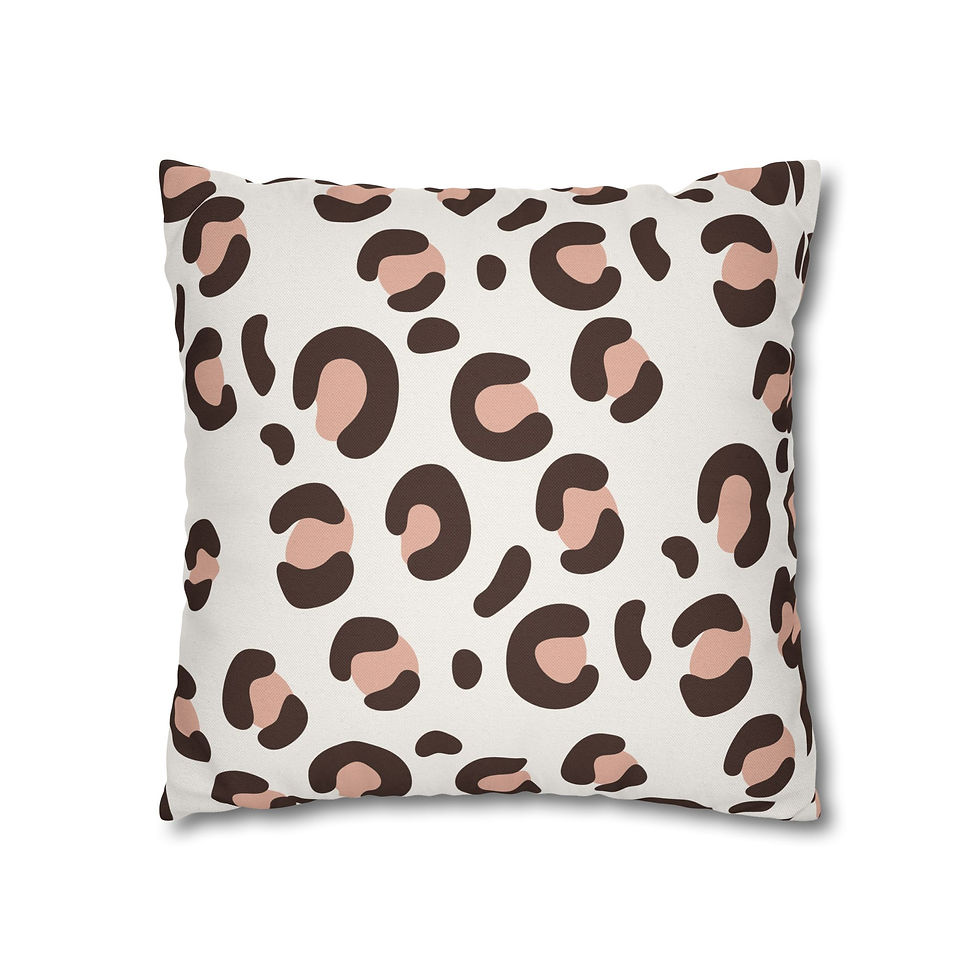 Thumbnail: Stylish Leopard Print Square Pillowcase - Modern Home Decor