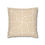 Thumbnail: Square throw pillow with mustard yellow and white geometric curved line patterns, perfect for chic home decor.