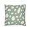 Thumbnail: Pillow cover with an abstract cream spot pattern on a muted sage green background, offering a playful yet modern design.