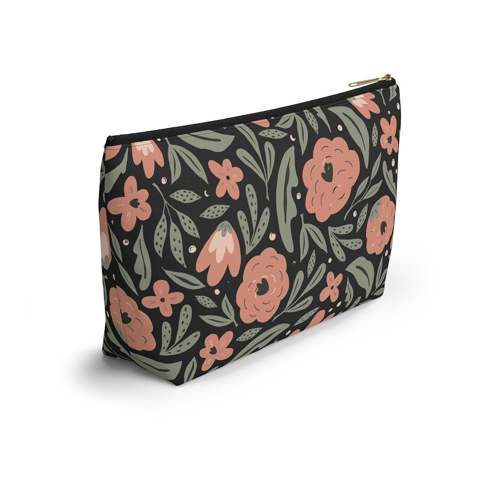Thumbnail: Midnight Bloom Botanical Accessory Pouch