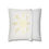 Thumbnail: White pillow cover with a large golden snowflake design in the center, elegant holiday and winter décor