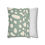 Thumbnail: Pillow cover with an abstract cream spot pattern on a muted sage green background, offering a playful yet modern design.