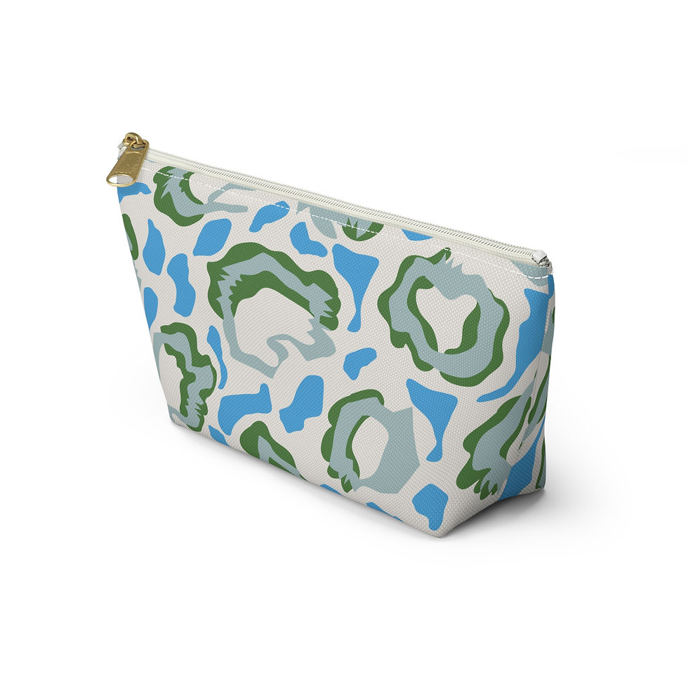 Thumbnail: Stylish T-bottom Accessory Pouch - Chic Leopard Print Makeup Bag