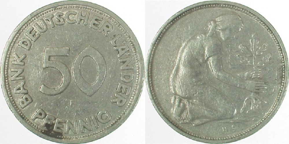 50 Pfennig --49 ss J379 ss 50 Pfennig