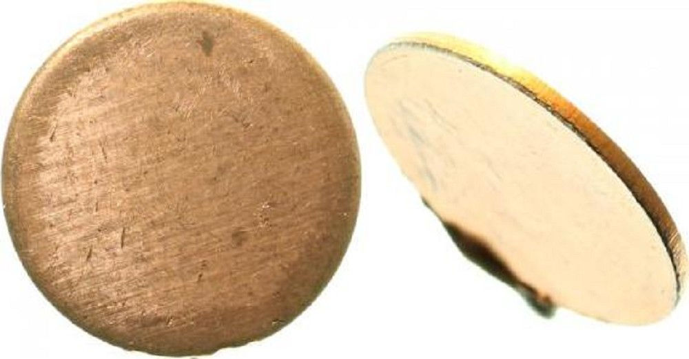 2 Pfennig Rohling Fe plattiert ungestaucht J381 2 Pfennig