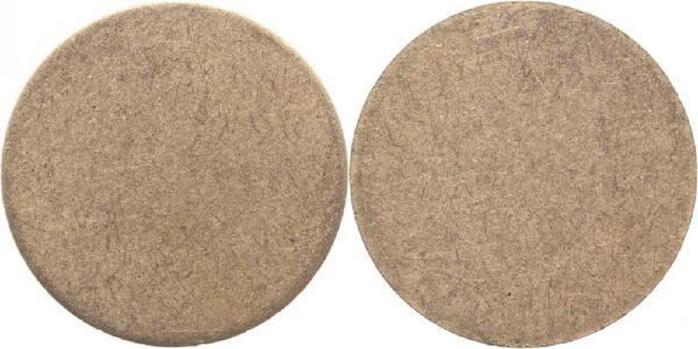 5 DM Rohling ungestaucht ohne Randinschrift J387