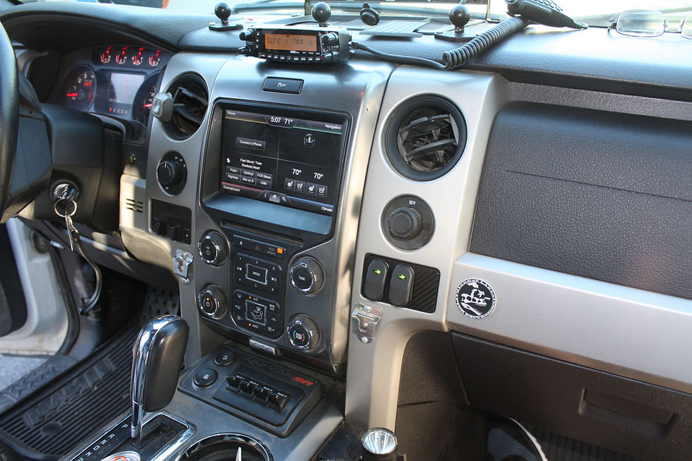 Thumbnail: "A" Cubby Hole Switch Plate for 09-14 GEN 12 F-150 2-Hole Large Switch