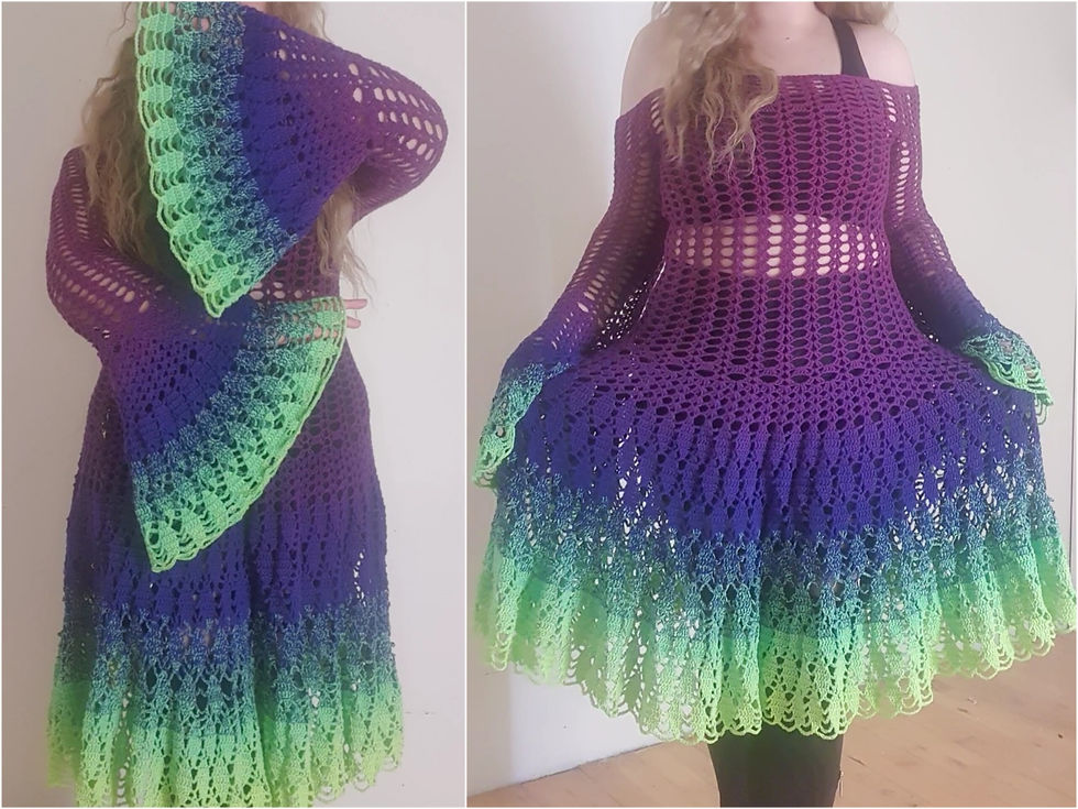 Thumbnail: Crochet pattern - Forest Fae Dress