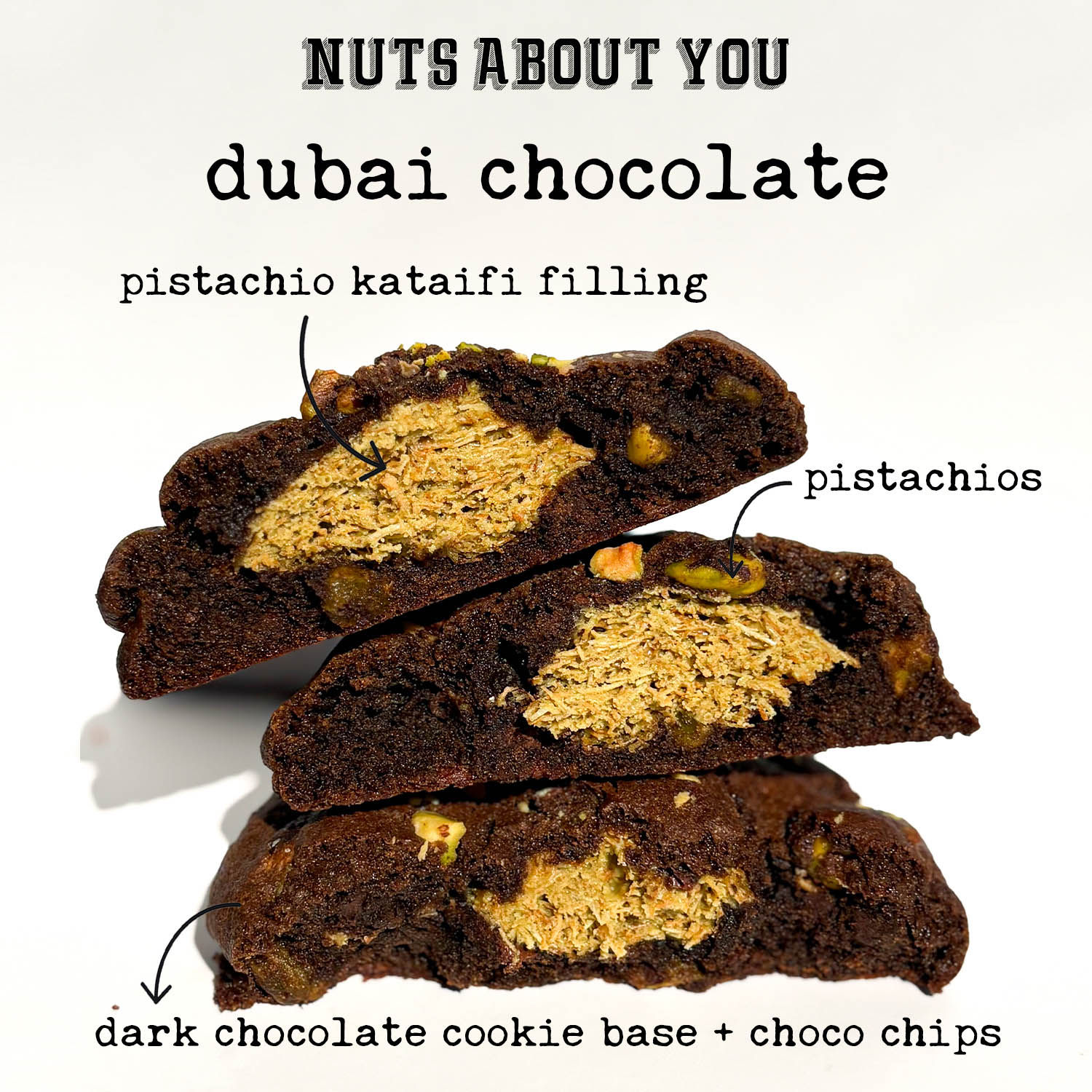 Dubai Chocolate Cookie (Pack of 2)