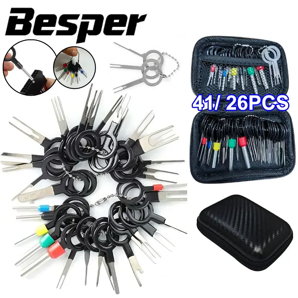 Car Terminal Removal Repair Tool Set 26/41pcs Wire Connector Extractor