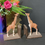 Thumbnail: Cast Iron Antiqued Pair of Giraffe Bookends