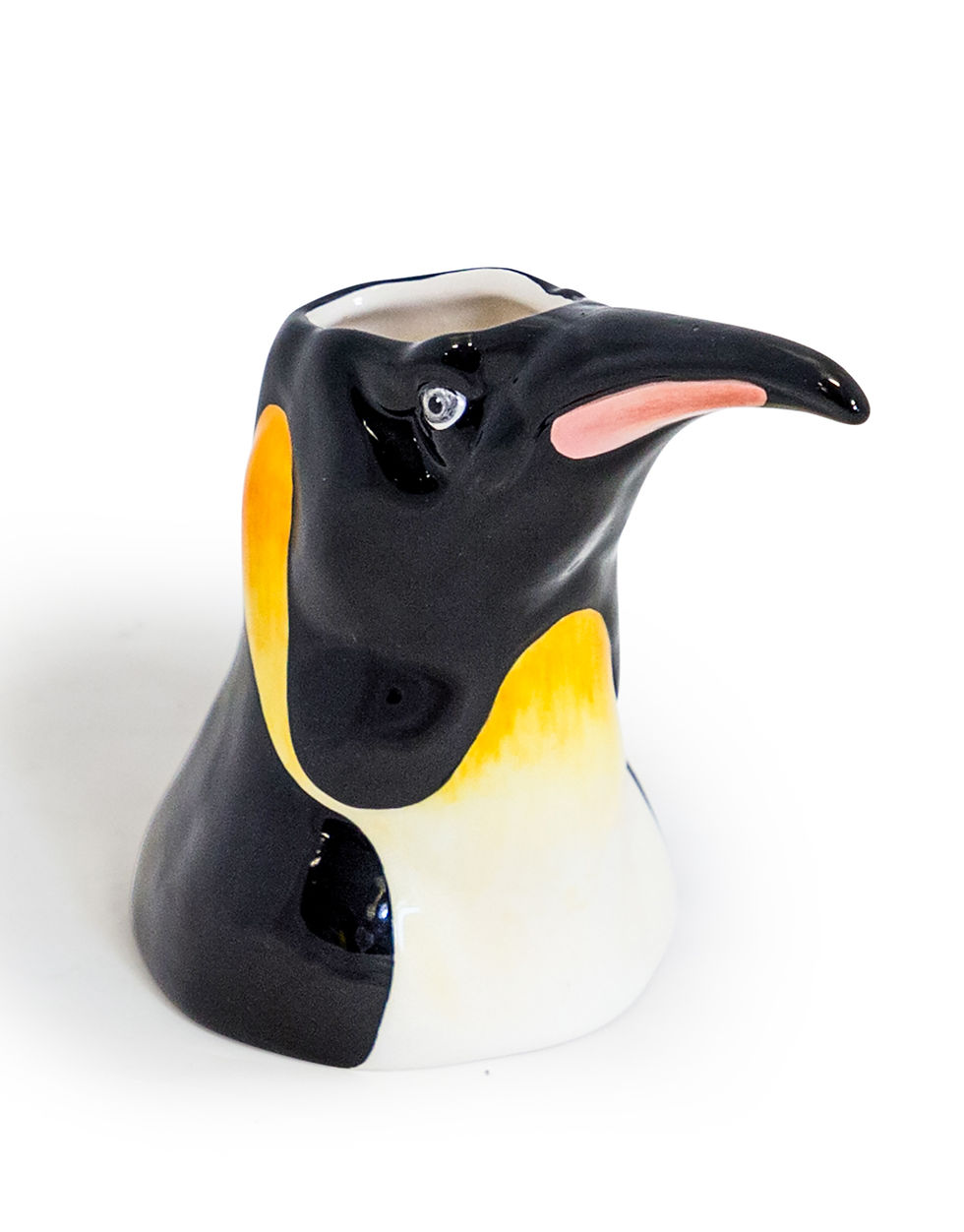 Thumbnail: Hand Painted Ceramic Penguin Head Storage Vase