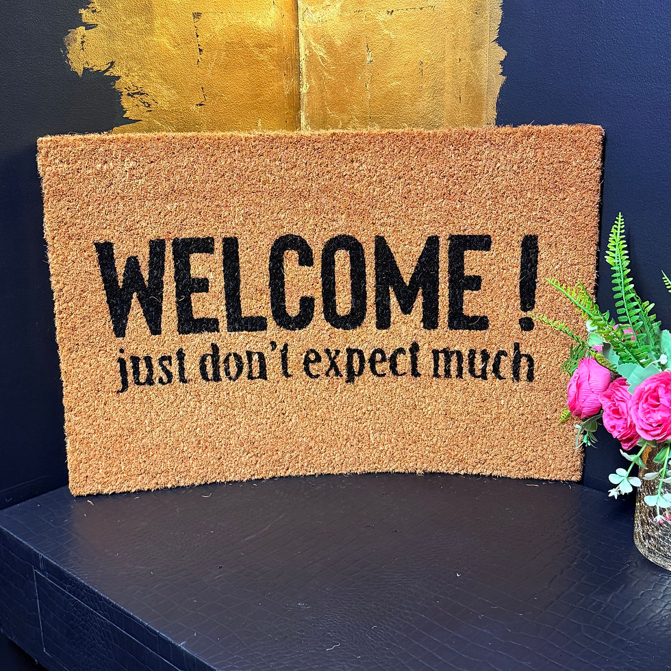 Thumbnail: Funny PVC Backed Coir Doormats