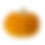 Thumbnail: Large Flocked Orange & Gold Ceramic Pumpkin