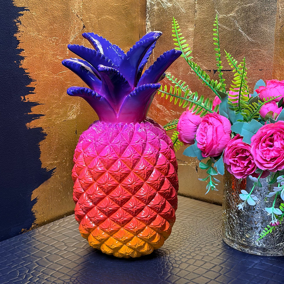 Thumbnail: Large Multi Coloured Rainbow Style Pineapple 