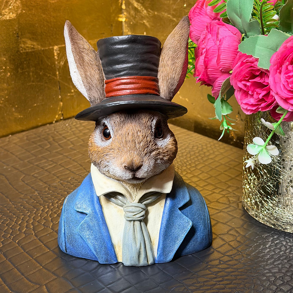 Thumbnail: XXL Large Dressed Up Rabbit Bust Two Sizes