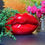 Thumbnail: Red Gloss Lip Planter Vase 23cm