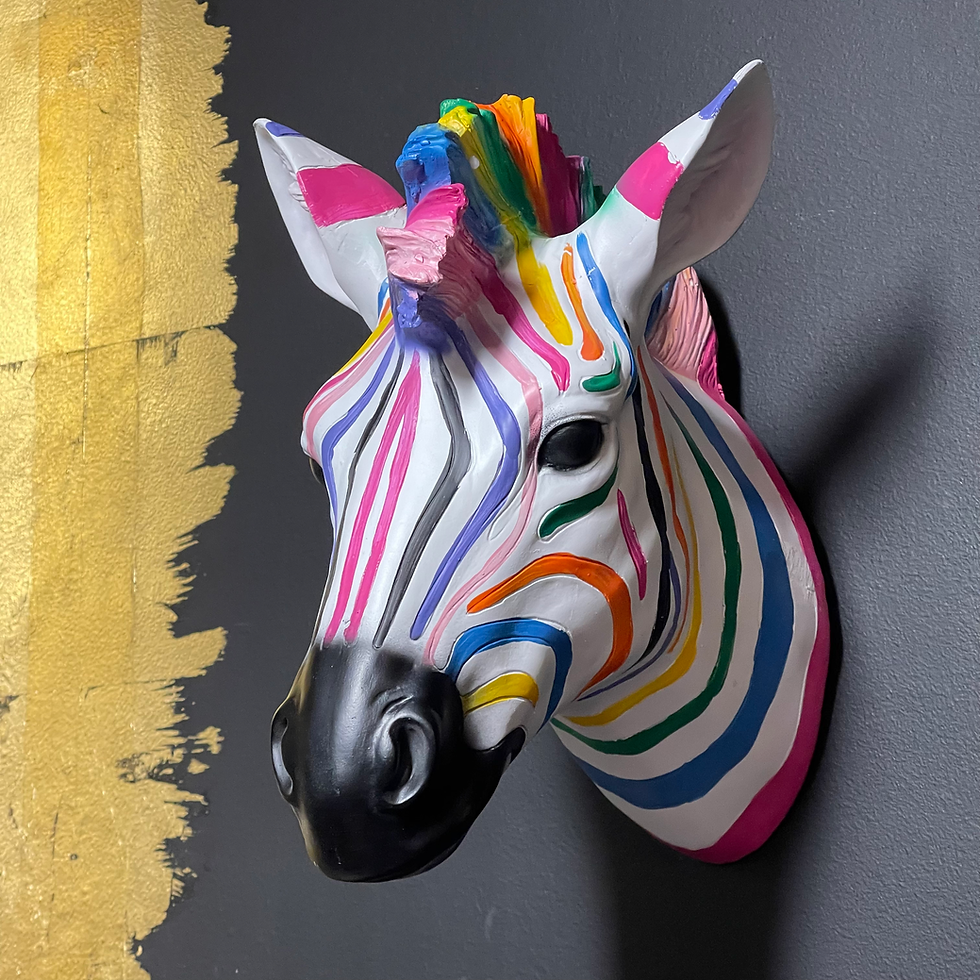 Thumbnail: Zebra Head Wall Hanging Assorted