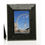Thumbnail: 4'x6' or 5'x7' Black Crackle Glass Photo Frame