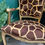 Thumbnail: Stunning Hand Painted Chair Upholstered in Giraffe Fabric 