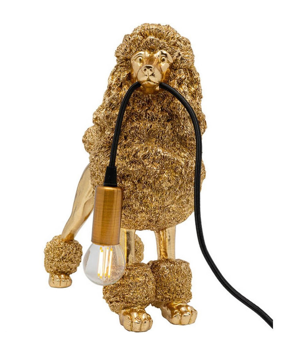 Thumbnail: Zelta Gold Poodle Table Lamp 34cm