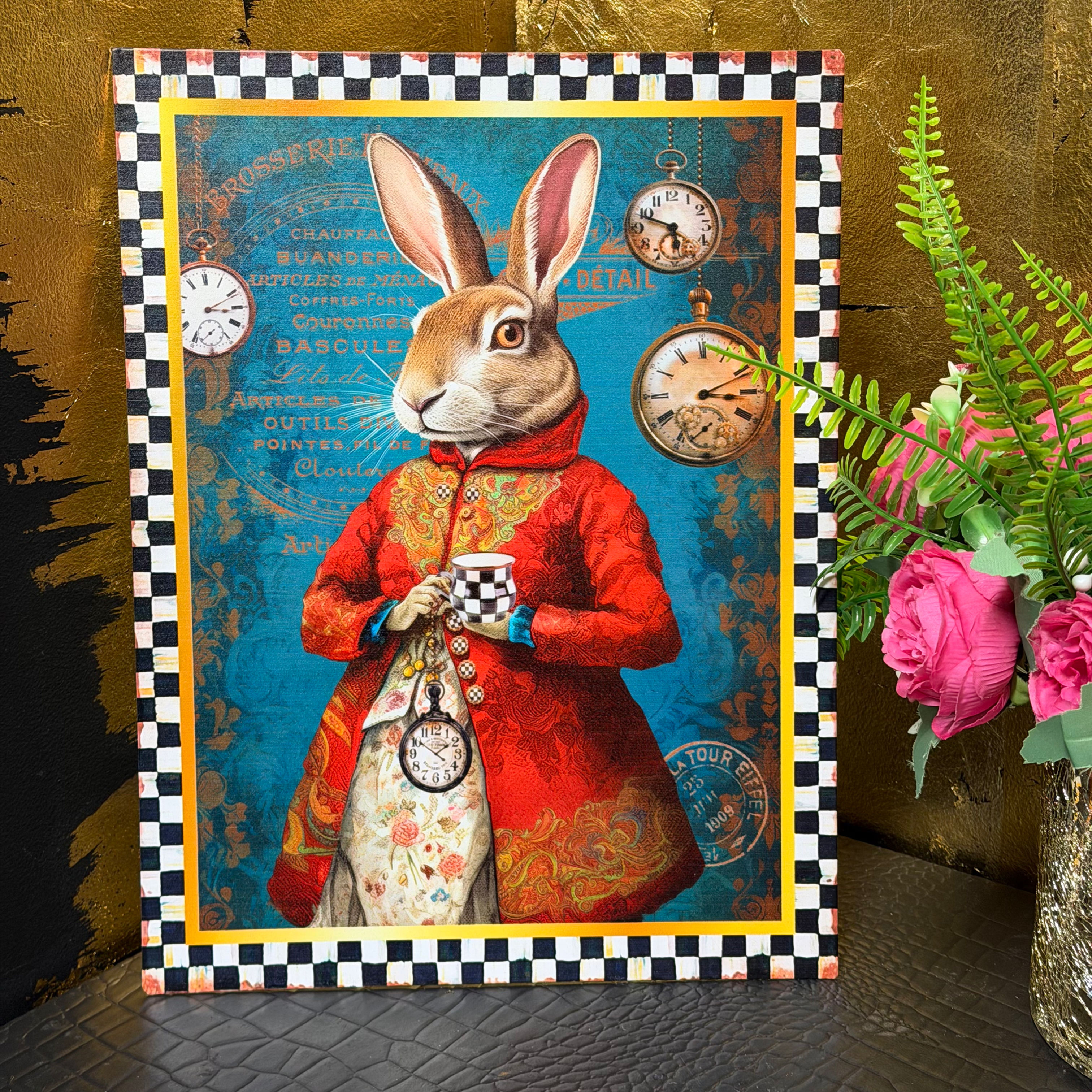 The White Rabbit Alice In Wonderland Metal Sign