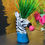 Thumbnail: Zebra Blowing Bubble Vase 23cm
