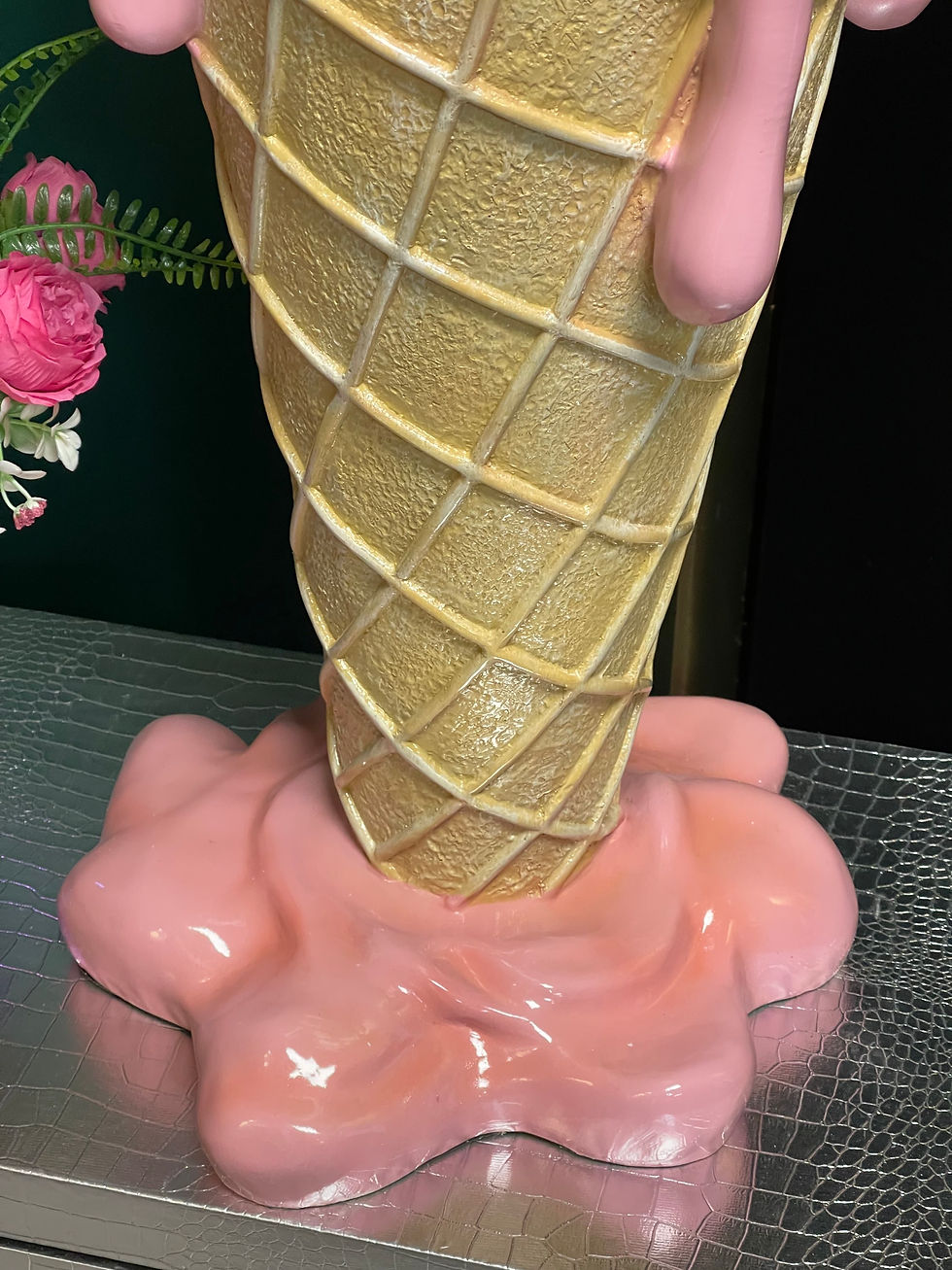 Thumbnail: Quirky Melting Ice Cream Cone Table 75cm