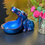 Thumbnail: Metallic Blue Large Hungry Hippo Bowl 
