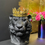 Thumbnail: Large Black Tiger Head with Gold Crown 33cm