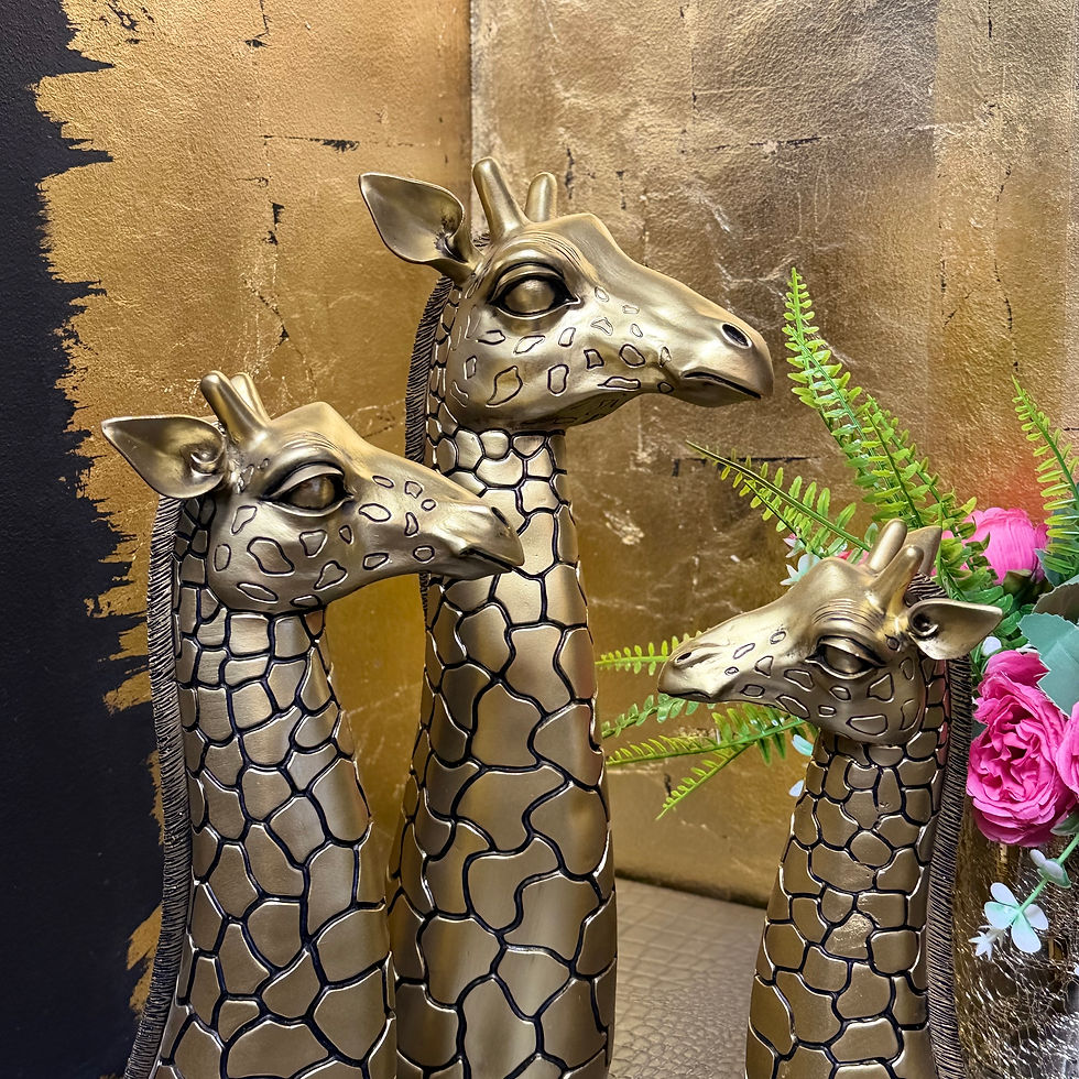 Thumbnail: Gold and Black Giraffe Head 3 sizes