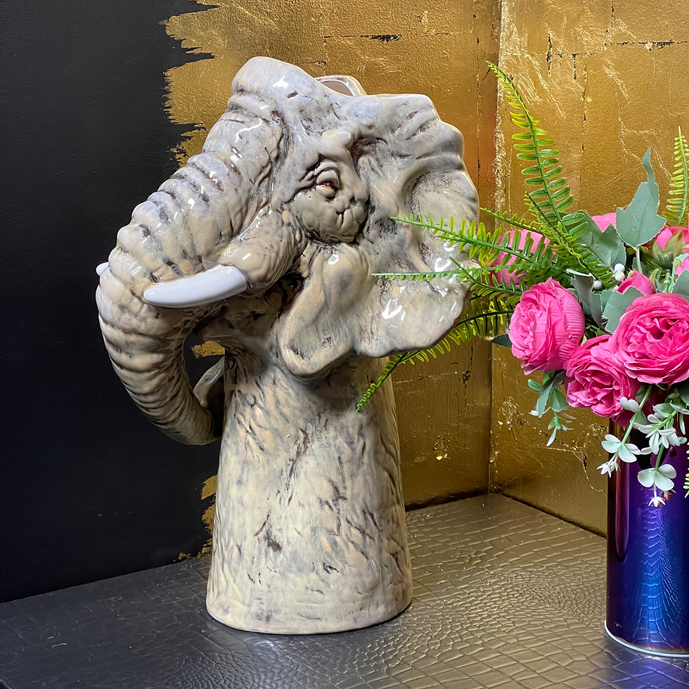 Large Ceramic Hand Painted Vase 39cm