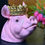 Thumbnail: XXL Piggy Bank Porky with Crown 34cm
