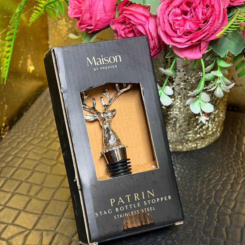 Thumbnail: Patrin Silver Stag Bottle Stopper