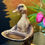 Thumbnail: Gold Duck Card / Sweets Holder Trinket 25cm