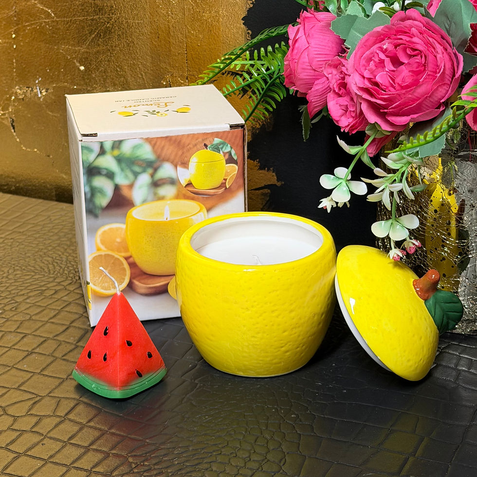 Thumbnail: Strawberry Watermelon Lemon or Orange Shaped Candles