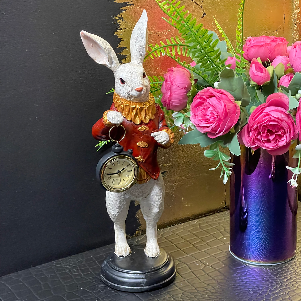 Thumbnail: The White Rabbit Standing Clock Figure Assorted