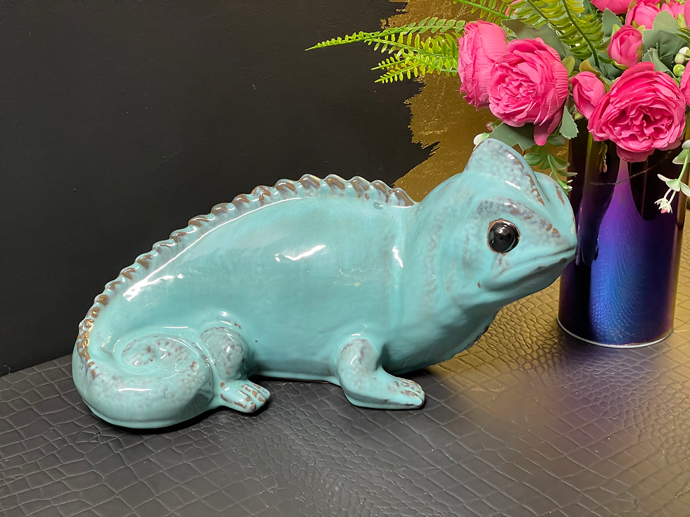 Large Ceramic Gecko Lizard Ornament  Wall Hanging 36cm