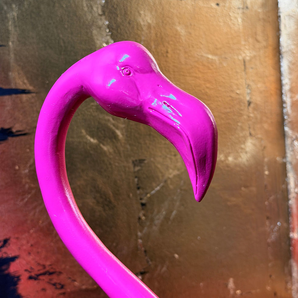 Thumbnail: Electric Pink Large Standing Flamingo 62cm